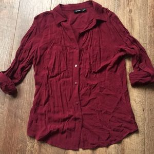 Women’s button up 3/4 sleeve blouse
